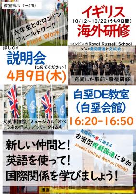 参加者募集のためのフライヤー